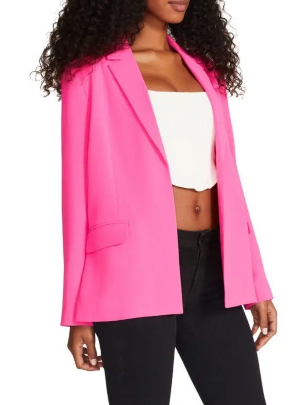 Steve Madden Hot Pink Open Blazer